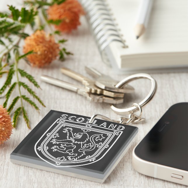 Scottish Heritage Crest Inspired , Scotland Key Ring (Front Right)