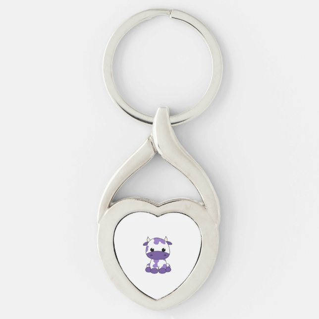 Scottish highland cattle Classic T-Shirt Key Ring (Front)