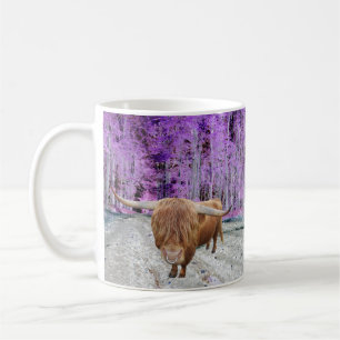 Scottish highland cattle coffee mug