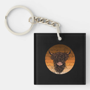 Scottish Highland Cattle Key Ring