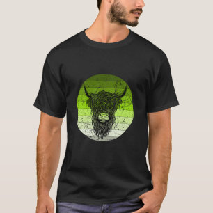 Scottish Highland Cattle Retro T-Shirt