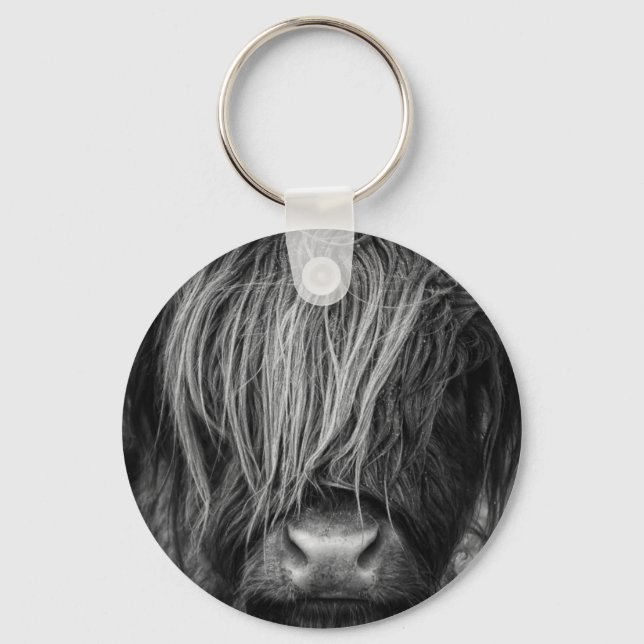 Scottish Highland Cattle - Scotland Key Ring (Front)