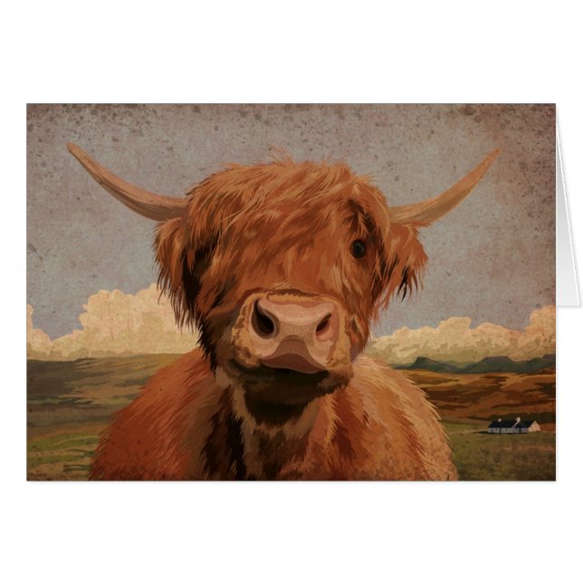 Scottish highland cow (Front Horizontal)