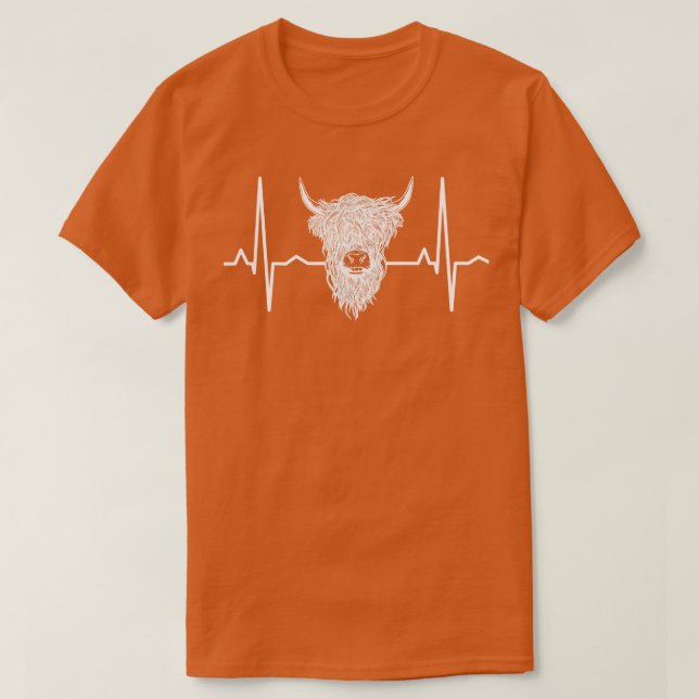 Scottish Highland Cow 6 T-Shirt (Design Front)