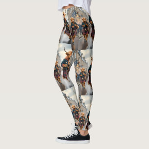 Scottish Highland Cow Bagpipe Parade, Leggings