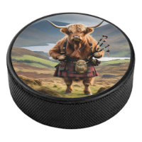 Scottish Highland Cow Bagpiper,
