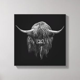 Scottish Highland Cow Canvas Print