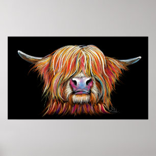 SCoTTiSH HigHLaND CoW ' CHaRMeR ' by SHiRLeY Mac Poster