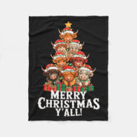 Scottish Highland Cow Christmas Tree Funny Cow Lov