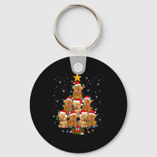 Scottish Highland Cow Christmas Tree Funny Cow Lov Key Ring
