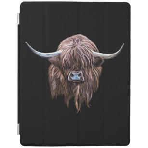 Scottish Highland Cow In Colour iPad Cover