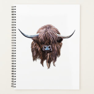 Scottish Highland Cow In Colour Planner
