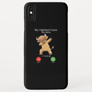 Scottish Highland Cow is Calling iPhone XS Max Case