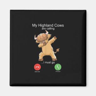 Scottish Highland Cow is Calling Magnet