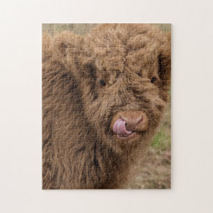 Scottish Highland cow Jigsaw Puzzle