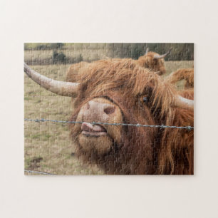 Scottish Highland cow Jigsaw Puzzle