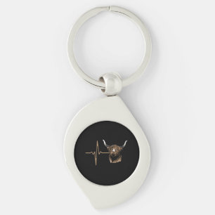 Scottish Highland Cow Key Ring