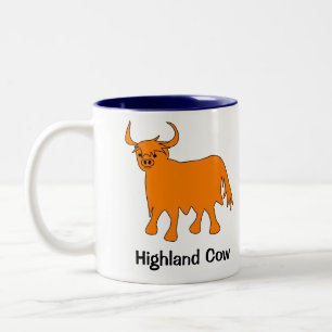 Scottish Highland Cow mug with slogan