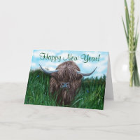 Scottish Highland Cow Painting