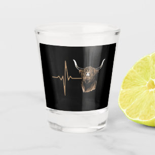 Scottish Highland Cow Shot Glass