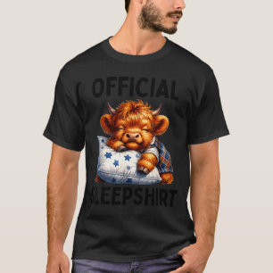 Scottish highland cow sleepshirt pyjamas nightgown T-Shirt