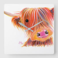 Scottish Highland Cow ' SWEET SATSUMA ' by Shirley