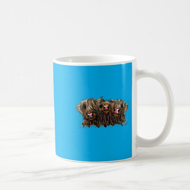 Scottish Highland Cows The Mcdoughs Coffee Mug (Right)