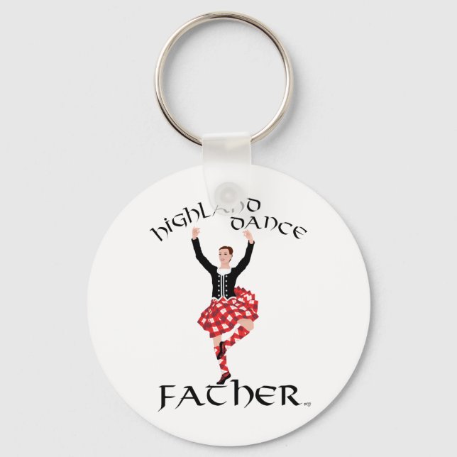 Scottish Highland Dance Father Key Ring (Front)