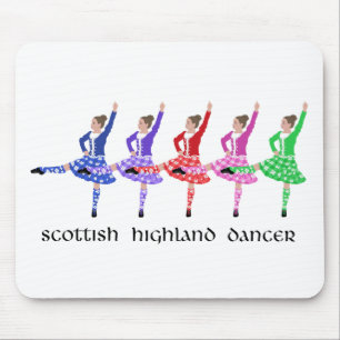 Scottish Highland Dance Line Mouse Mat