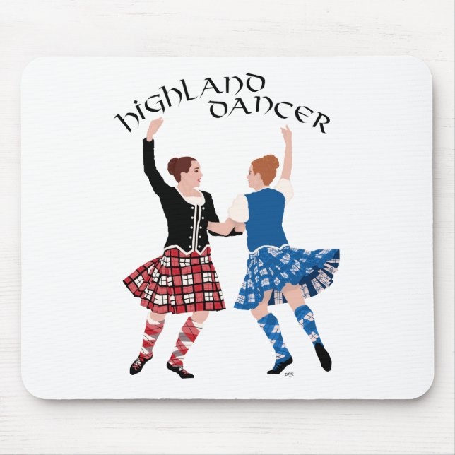 Scottish Highland Dance Reel Mouse Mat (Front)