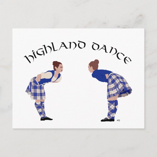 Scottish Highland Dance Reel Postcard (Front)