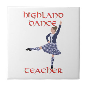 Scottish Highland Dance Teacher - Blue Tile