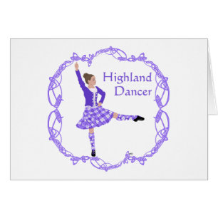 Scottish Highland Dancer Celtic Knotwork Purple