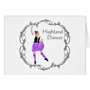 Scottish Highland Dancer Celtic Knotwork Purple