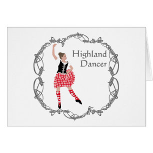 Scottish Highland Dancer Celtic Knotwork Red