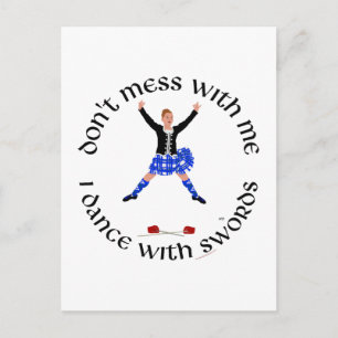 Scottish Highland Dancer Postcard