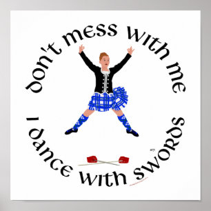Scottish Highland Dancer Poster