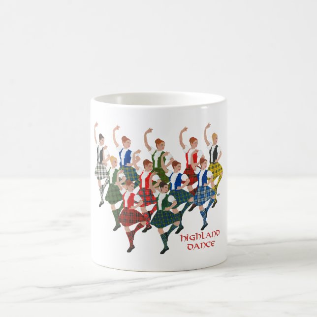 Scottish Highland Dancers Coffee Mug (Center)