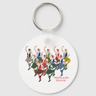 Scottish Highland Dancers Key Ring