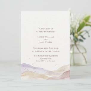 Scottish Highland Mountains Landscape Wedding Invitation