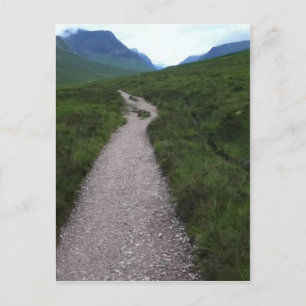 Scottish Highland Path to Blue Yonder Postcard