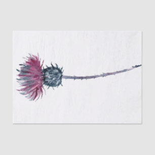 Scottish Highland Thistle Watercolor Tissue Paper
