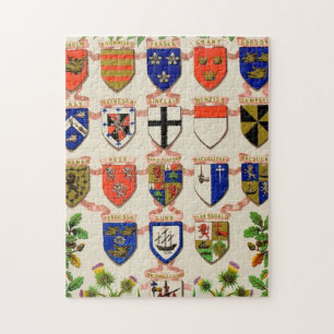 Scottish Highlander Clan Coat Of Arms Shields Jigsaw Puzzle