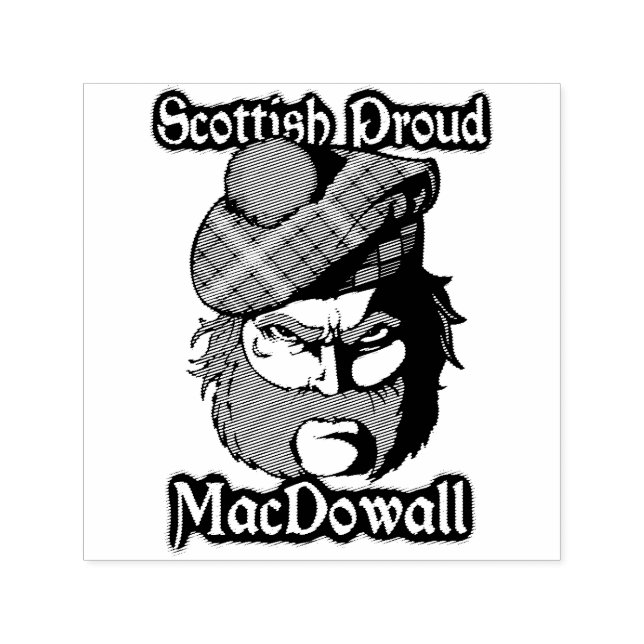 Scottish Highlander Clan MacDowall Ink Stamp (Design)