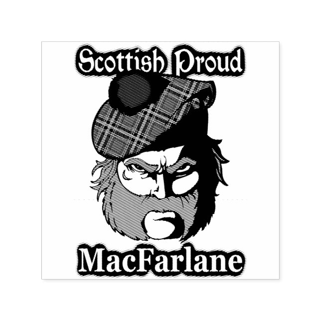 Scottish Highlander Clan MacFarlane Ink Stamp (Design)