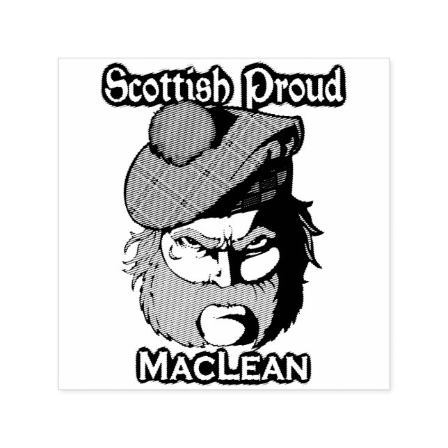 Scottish Highlander Clan MacLean Ink Stamp (Design)