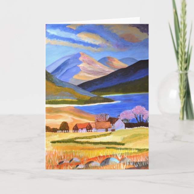 Scottish Highlands 2 Holiday Card (Front)