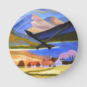 Scottish Highlands 2 Round Clock
