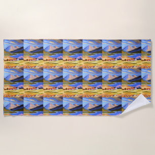 Scottish Highlands beach towel