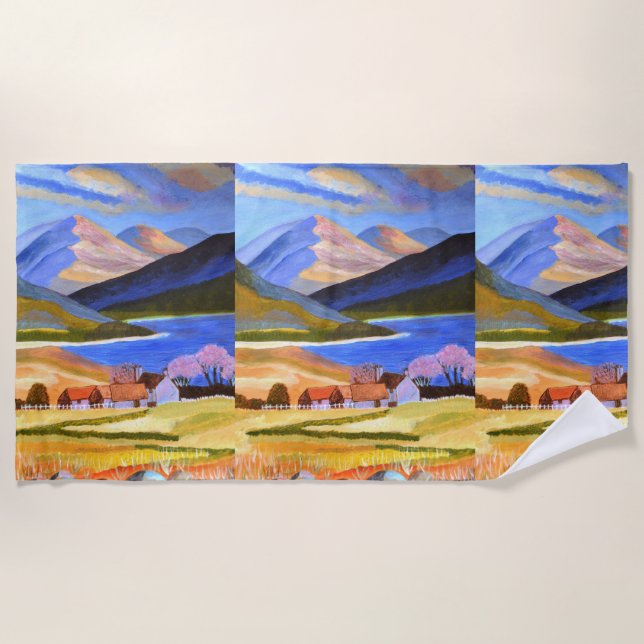 Scottish Highlands beach towel (Front)